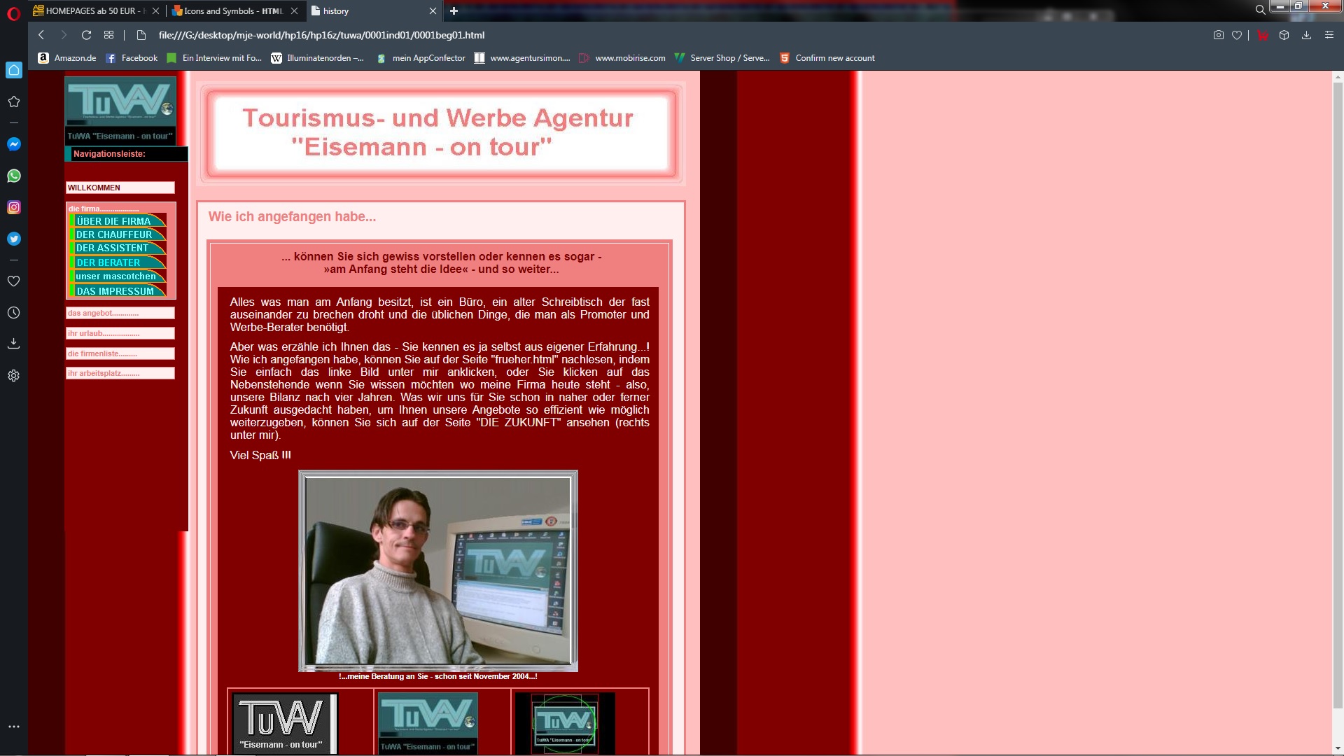 Homepage 2005